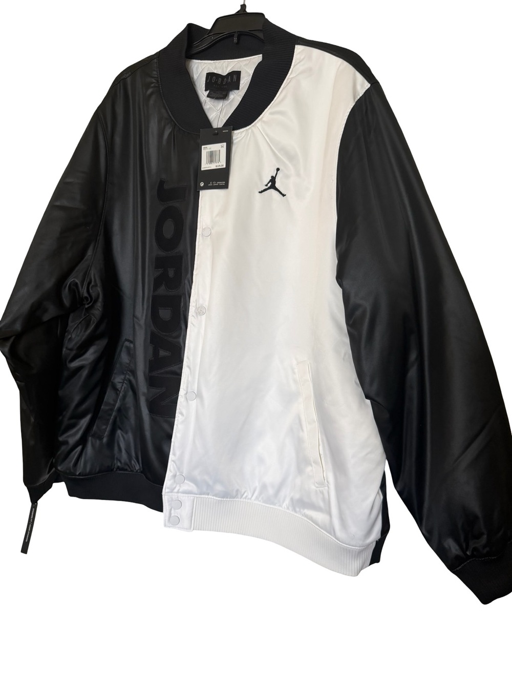 NWT Jordan Two-Tone Black & White Bomber Jacket